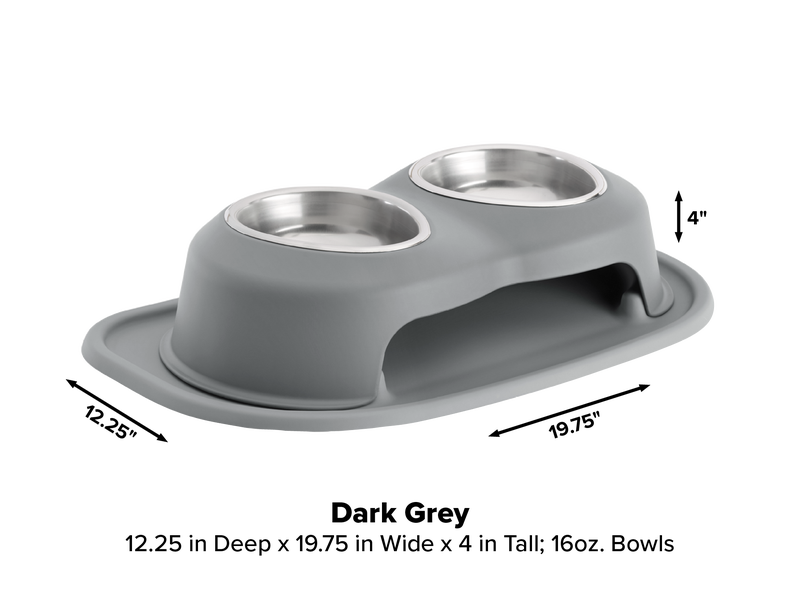 Double Dog Bowl Raised Feeding System - WeatherTech