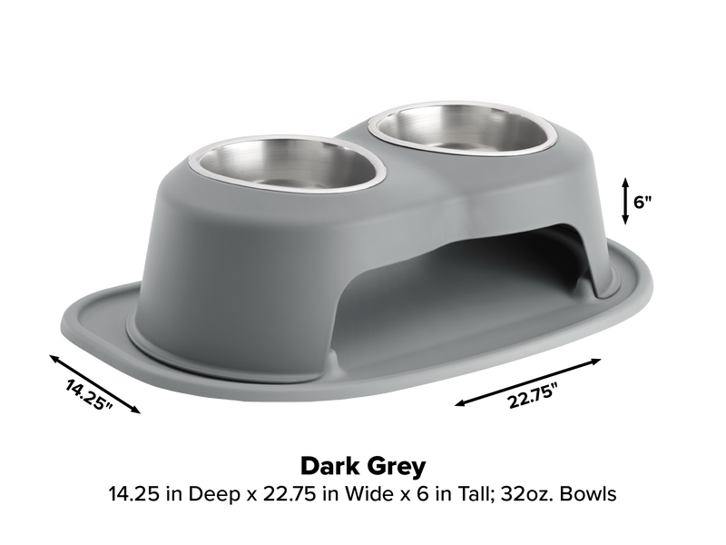 Double Dog Bowl Raised Feeding System - WeatherTech