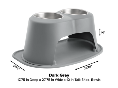 Double Dog Bowl Raised Feeding System - WeatherTech