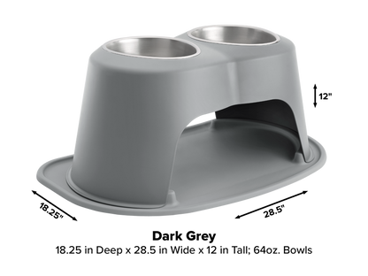 Double Dog Bowl Raised Feeding System - WeatherTech