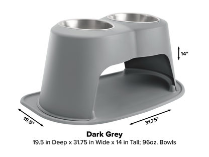 Double Dog Bowl Raised Feeding System - WeatherTech